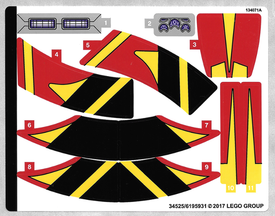 LEGO® stickervel set 76084-1 The Ultimate Battle for Asgard
