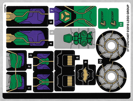 LEGO® stickervel set 76097-1 Lex Luthor Mech Takedown