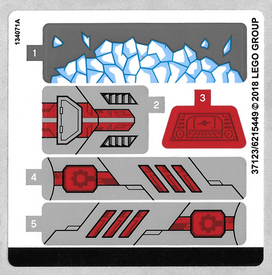 LEGO® stickervel set 76098-1 Speed Force Freeze Pursuit