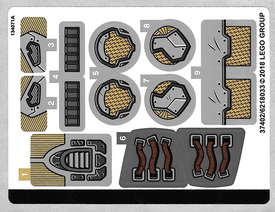 LEGO® stickervel set 76099-1 Rhino Face-Off by the Mine