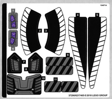 Plaatje in Gallery viewer laden, LEGO® stickervel set 76100-1 Royal Talon Fighter Attack