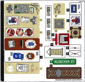 LEGO® stickervel set 76108-1 Sanctum Sanctorum Showdown, vel 1