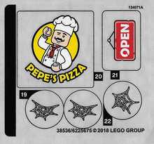 Plaatje in Gallery viewer laden, LEGO® stickervel set 76108-1 Sanctum Sanctorum Showdown, vel 2