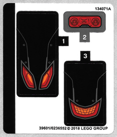 LEGO® stickervel set 76110-1 Batman: The Attack of the Talons