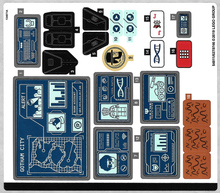 Plaatje in Gallery viewer laden, LEGO® stickervel set 76122-1 Batcave Clayface Invasion