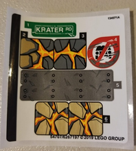 Plaatje in Gallery viewer laden, LEGO® stickervel set 76128-1 Molten Man Battle