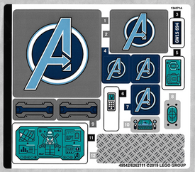 LEGO® stickervel set 76131-1 Avengers Compound Battle