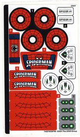 LEGO® stickervel set 76174-1 Spider-Man's Monster Truck vs. Mysterio