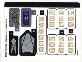 LEGO® stickervel set 76213-1 King Namor's Throne Room