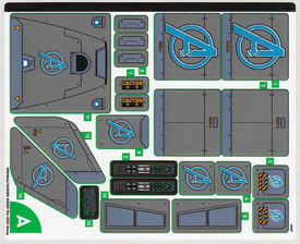 LEGO® stickervel set 76248-1 The Avengers Quinjet, vel 1