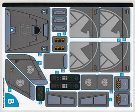 LEGO® stickervel set 76248-1 The Avengers Quinjet, vel 2
