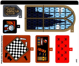 LEGO® stickervel set 76409-1 Gryffindor House Banner
