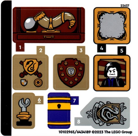 LEGO® stickervel set 76410-1 Slytherin House Banner