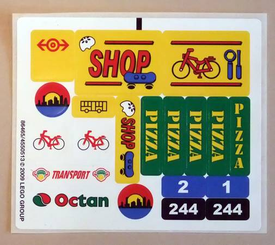 LEGO® stickervel set 7641-1 City Corner