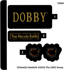 LEGO® stickervel set 76421-1 Dobby the House-Elf