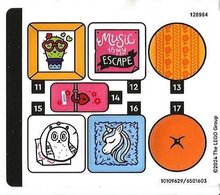 Plaatje in Gallery viewer laden, LEGO® stickervel set 76781-1 Wednesday &amp; Enid's Dorm Room, vel 2