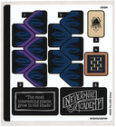 LEGO® stickervel set 76784-1 Black Dahlia Flower