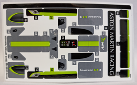 LEGO® stickervel set 76910-1 Aston Martin Valkyrie AMR Pro and Aston Martin Vantage GT3, vel 2