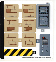 Plaatje in Gallery viewer laden, LEGO® stickervel set 76948-1 T. rex &amp; Atrociraptor Dinosaur Breakout
