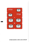 LEGO® stickervel set 7731-1 Mail Van