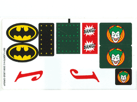 LEGO® stickervel set 7782-1 The Batwing: The Joker's Aerial Assault
