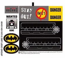 Plaatje in Gallery viewer laden, LEGO® stickervel set 7787-1 The Bat-Tank: The Riddler and Bane's Hideout