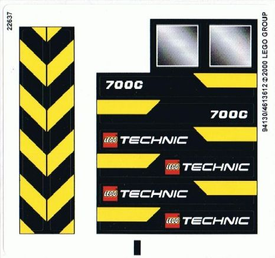 LEGO® stickervel set 8069-1 Backhoe Loader