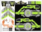 LEGO® stickervel set 8108-1 Mobile Devastator
