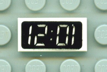 Plaatje in Gallery viewer laden, LEGO® los onderdeel Tegel met Motief in kleur Wit 3069px5