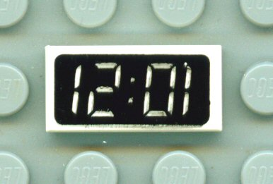 LEGO® los onderdeel Tegel met Motief in kleur Wit 3069px5