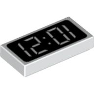 Plaatje in Gallery viewer laden, LEGO® los onderdeel Tegel met Motief in kleur Wit 3069px5
