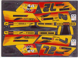 LEGO® stickervel set 8146-1 Nitro Muscle