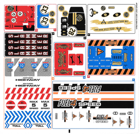 LEGO® stickervel set 8147-1 Bullet Run