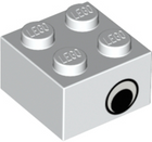 LEGO® los onderdeel Steen met Motief in kleur Wit 3003pe2