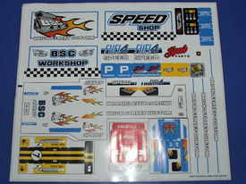 LEGO® stickervel set 8154-1 Brick Street Customs, vel 1