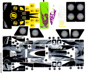 LEGO® stickervel set 8161-1 Grand Prix Race, vel 2