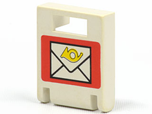 Plaatje in Gallery viewer laden, LEGO® los onderdeel Container met Motief Wit 4346px1