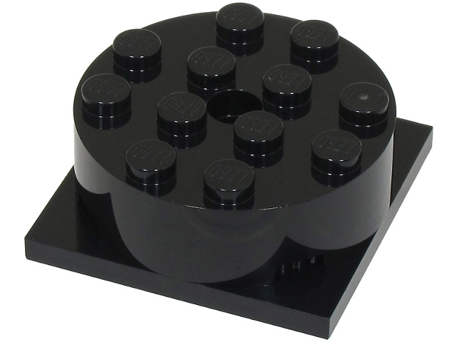 LEGO® los onderdeel Draaischijf in kleur Zwart 87081c01