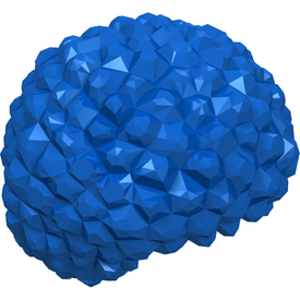 LEGO® los onderdeel Haar in kleur Blauw 87995