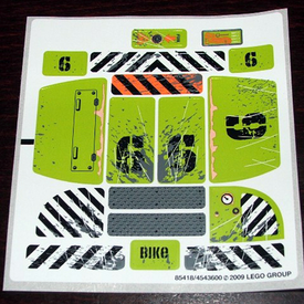 LEGO® stickervel set 8961-1 Crystal Sweeper