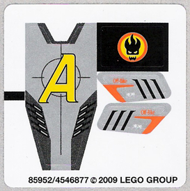LEGO® stickervel set 8967-1 Gold Tooth's Getaway