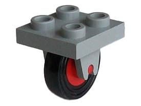 LEGO® los onderdeel Vliegtuig in kleur Lichtgrijs 8c01