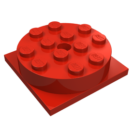 LEGO® los onderdeel Draaischijf in kleur Rood 3403c01