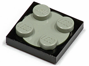 LEGO® los onderdeel Draaischijf in kleur Zwart 3680c01