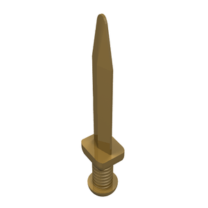 LEGO® los onderdeel Wapen in kleur Parel Goud 95673