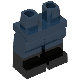 LEGO® onderdeel Benen met Motief Donkerblauw 970c00pb0411