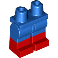 LEGO® los onderdeel Benen met Motief Blauw 970c00pb1045