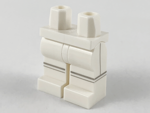 LEGO® los onderdeel Benen met Motief Wit 970c00pb1157