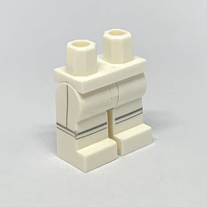 LEGO® los onderdeel Benen met Motief Wit 970c00pb1157
