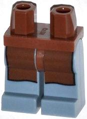LEGO® onderdeel Benen met Motief Roodachtig Bruin 970c55pb05